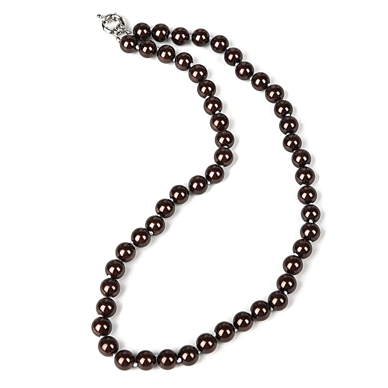 7 mm Translucence beads add Black pearl candy Synthesis pearl necklace, mysterious and beautiful
7 mm Translucence beads add Black pearl candy Synthesis pearl necklace, mysterious and beautiful