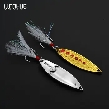 LINNHUE 1PCS Fishing Lure Leech 3.4-6.7cm 3g 5g 7g 10g 15g 20g Zinc Alloy Spool Lure Sequins Hard Bait Sea Lake Lure Treble Hook
LINNHUE 1PCS Fishing Lure Leech 3.4-6.7cm 3g 5g 7g 10g 15g 20g Zinc Alloy Spool Lure Sequins Hard Bait Sea Lake Lure Treble Hook