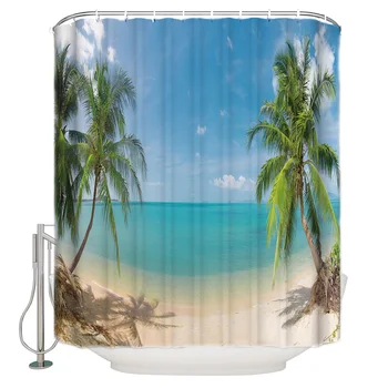 Bernamburgo Beach Extra Long Fabric Bath Shower Curtains Bathroom Decor Sets with Hooks
Bernamburgo Beach Extra Long Fabric Bath Shower Curtains Bathroom Decor Sets with Hooks