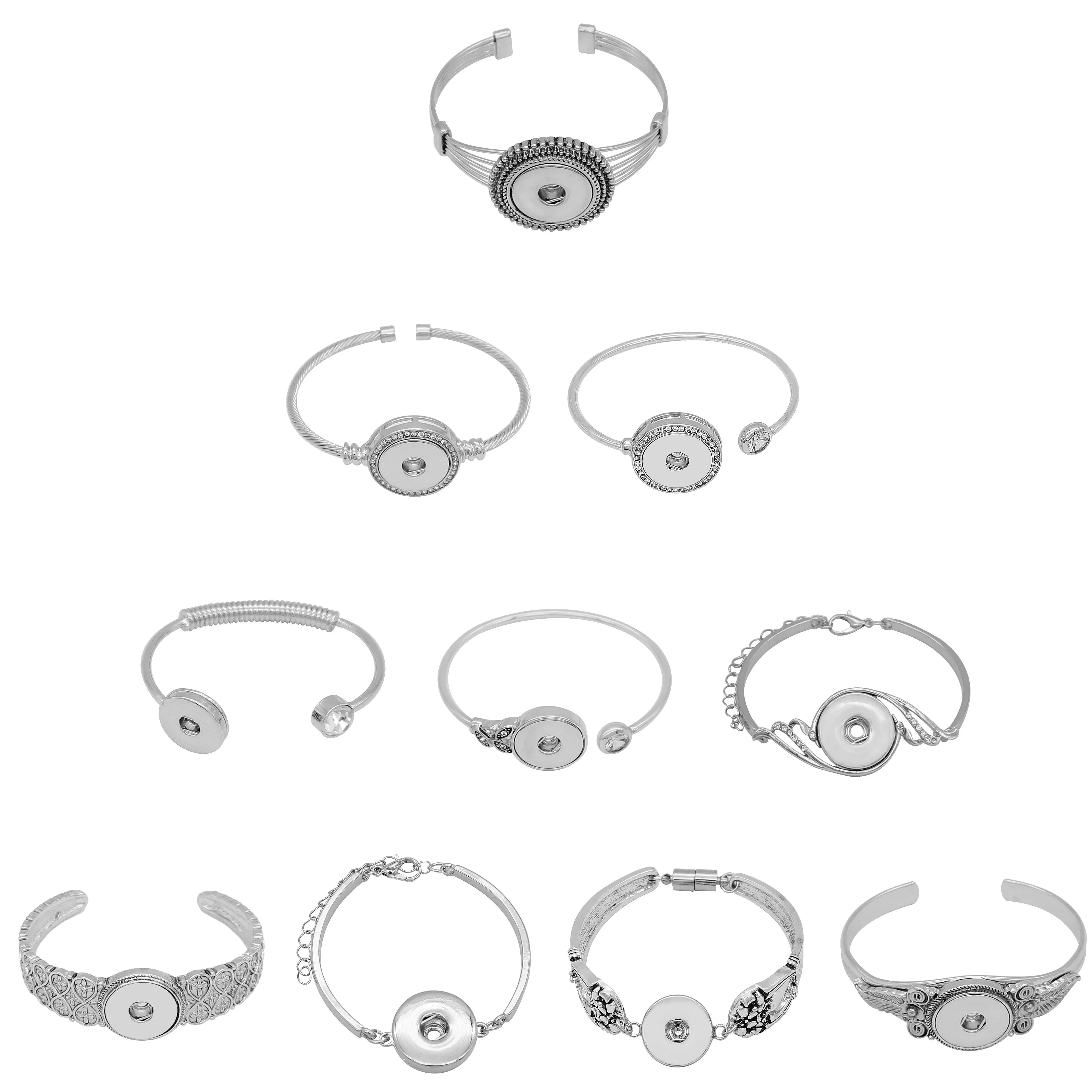 High Quality Snap Jewelry 18mm multiple styles Snap Button Bracelet for Women Men Fit Snap Button Jewelry Silver Button Bracelet
High Quality Snap Jewelry 18mm multiple styles Snap Button Bracelet for Women Men Fit Snap Button Jewelry Silver Button Bracelet