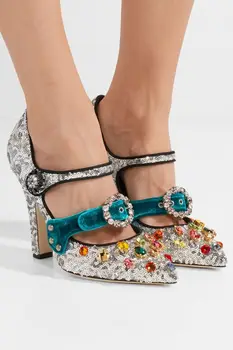 Moraima Snc Sexy Pointed Toe Woman Shoes Bling Bling Glitter Embellished Wedding Heels Buckle Strap Party Dress Shoes Silver
Moraima Snc Sexy Pointed Toe Woman Shoes Bling Bling Glitter Embellished Wedding Heels Buckle Strap Party Dress Shoes Silver