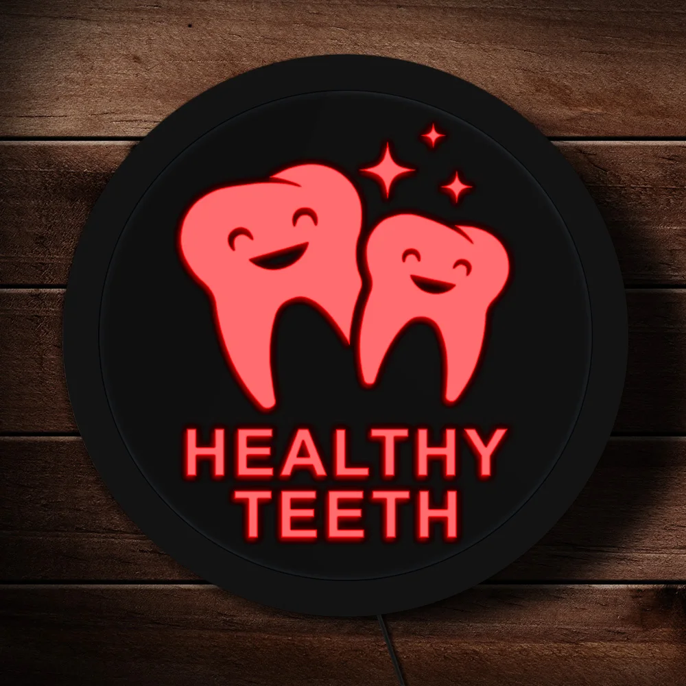 Dental Healthy Teeth LED Lighting Hanging Sign Dental Clinic Open Sign for Business Display Dentist Colorful Acrylic Light Sign
Dental Healthy Teeth LED Lighting Hanging Sign Dental Clinic Open Sign for Business Display Dentist Colorful Acrylic Light Sign