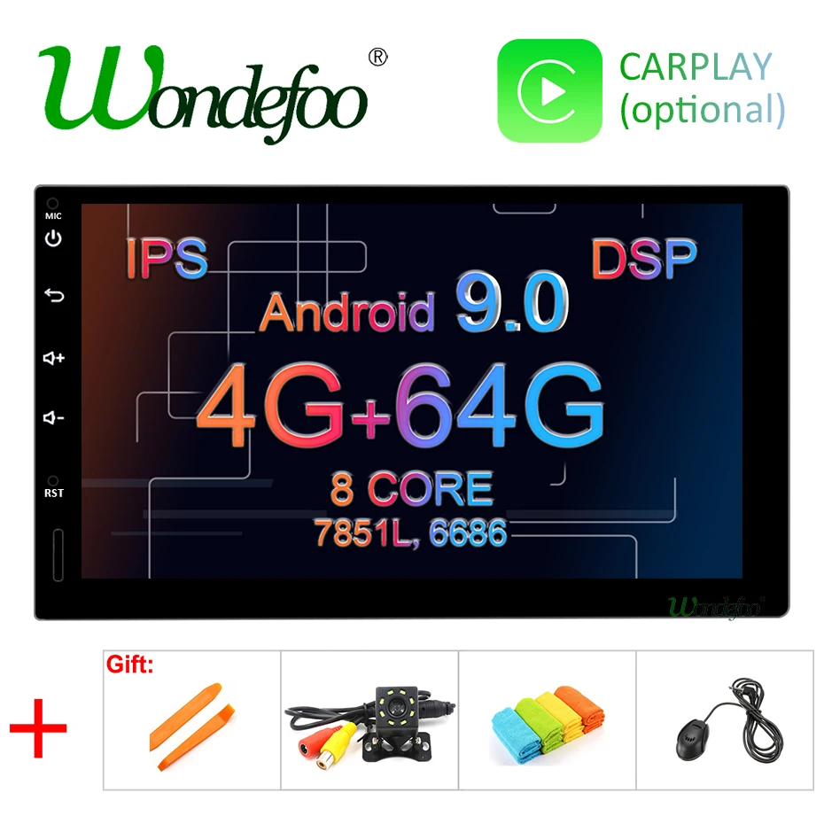 DSP Android 9.0 4G RAM 64G ROM Radio GPS 2 DIN Universal Car Multimedia IPS screen Navigation Stereo Auto no DVD PLAYER
DSP Android 9.0 4G RAM 64G ROM Radio GPS 2 DIN Universal Car Multimedia IPS screen Navigation Stereo Auto no DVD PLAYER