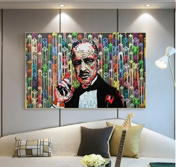 Modern art by hand painted pop art on canvas graffiti street art good for bedroom decoration
Modern art by hand painted pop art on canvas graffiti street art good for bedroom decoration