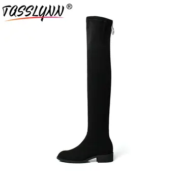 TASSLYNN 2018 Sexy Zip Wedding Shoes Women Boots Warm Winter Shoes Women Kid Suede Over The Knee Boots Sqaure Heel Shoes Size 39
TASSLYNN 2018 Sexy Zip Wedding Shoes Women Boots Warm Winter Shoes Women Kid Suede Over The Knee Boots Sqaure Heel Shoes Size 39