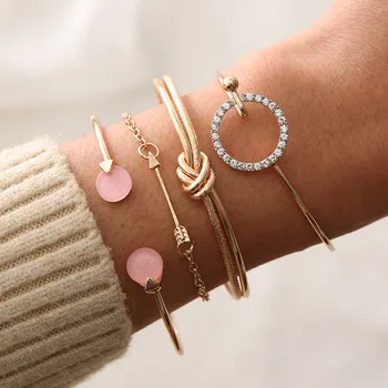 DIEZI Hot Gold Silver Color Bracelets Bangles For Women Fashion Metal Chain Rhinestone Bracelets Sets Vintage Jewelry Gifts
DIEZI Hot Gold Silver Color Bracelets Bangles For Women Fashion Metal Chain Rhinestone Bracelets Sets Vintage Jewelry Gifts