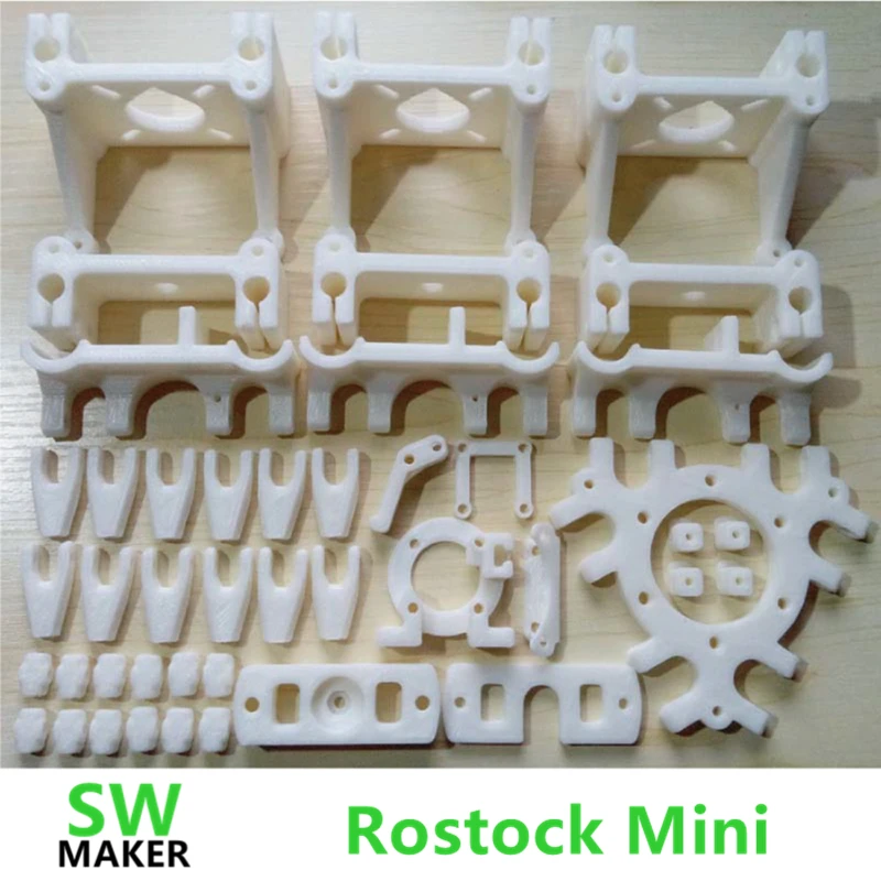 

DIY Delta Rostock Mini 3d printer PLA plastic Parts Printed Full Kit
