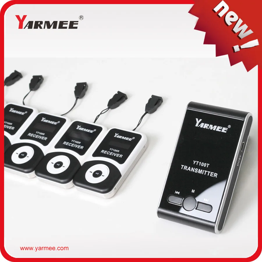 Hot Selling Product !!! Yarmee One Set Wireless Audio Tour Guide System ( 2 Transmitter And 30 Receiver ) YT100
Hot Selling Product !!! Yarmee One Set Wireless Audio Tour Guide System ( 2 Transmitter And 30 Receiver ) YT100