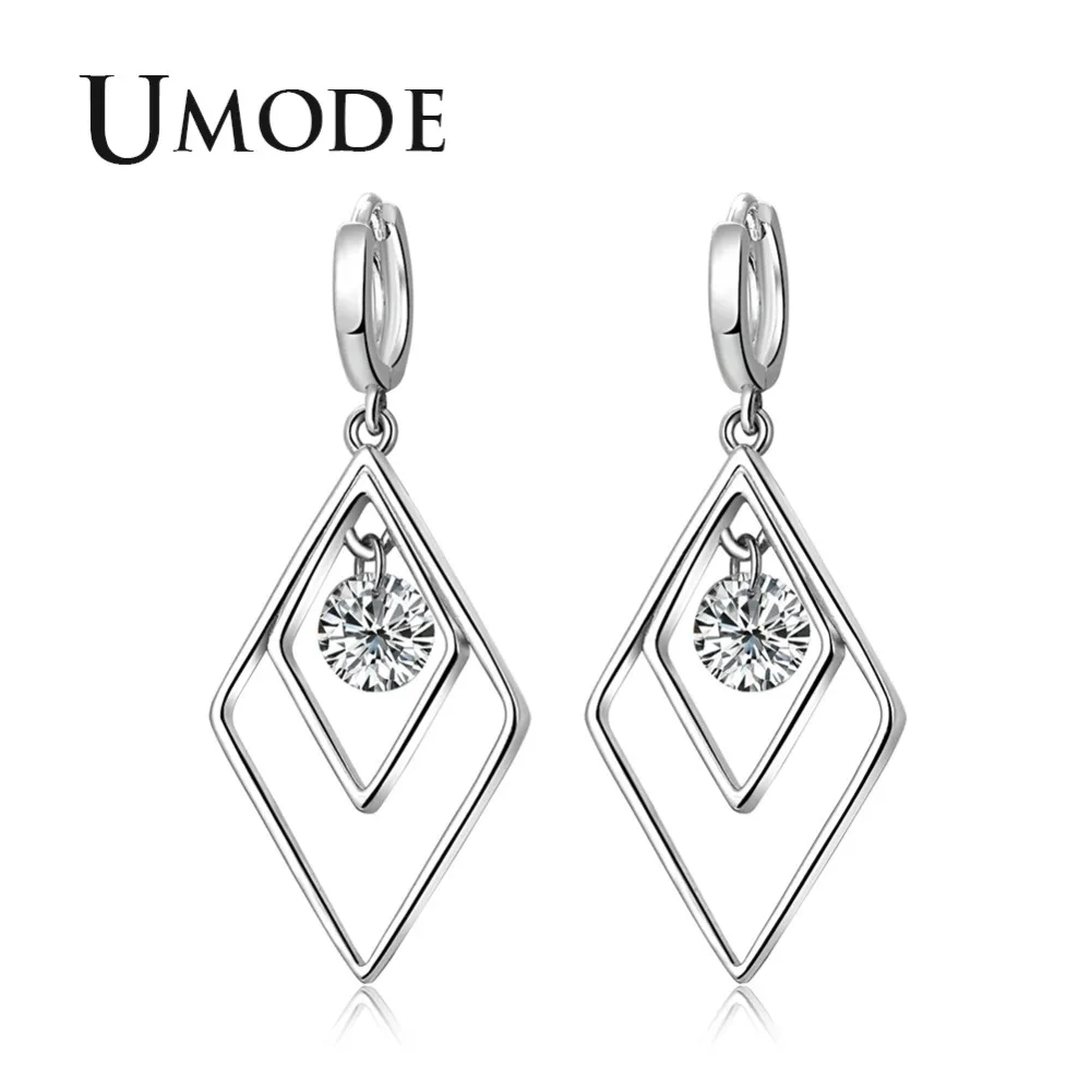 UMODE Trendy Double Rhombic Drop Earring for Women Fashion Clear Zirconia Earring Jewelry 2018 New Pendientes Mujer Moda AUE0417
UMODE Trendy Double Rhombic Drop Earring for Women Fashion Clear Zirconia Earring Jewelry 2018 New Pendientes Mujer Moda AUE0417