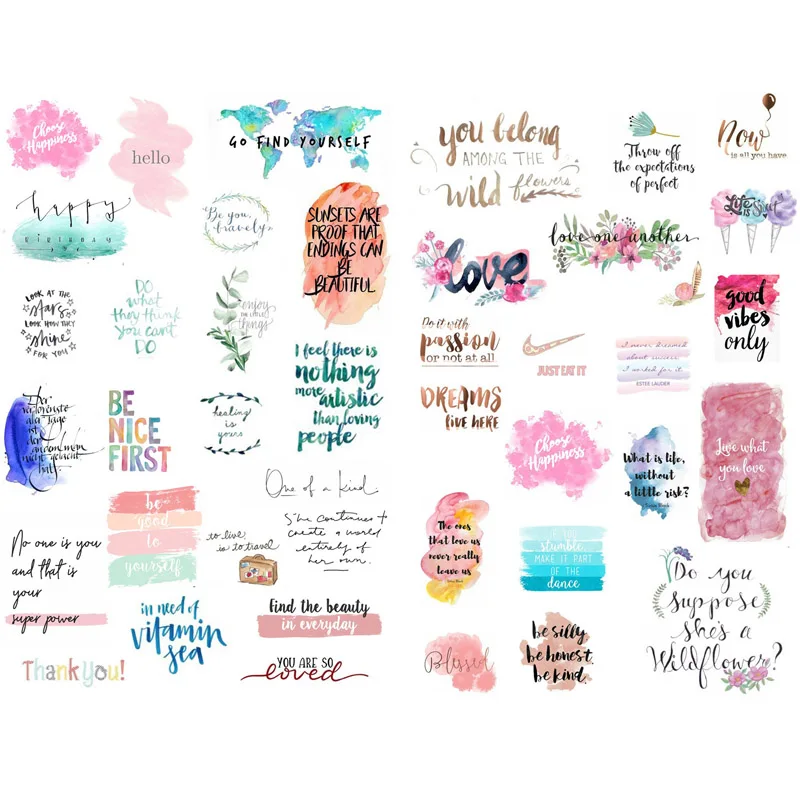 1 PCS Colorful English Famous Remark Cosas Kawaii Precut Stickers Scrapbooking Stationery Washi Tape Set School Supplies
1 PCS Colorful English Famous Remark Cosas Kawaii Precut Stickers Scrapbooking Stationery Washi Tape Set School Supplies