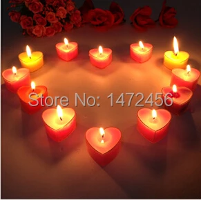 Image 10pcs   romantic heart shaped candle lamp decoration Christmas Wedding Party is Valentine s Day