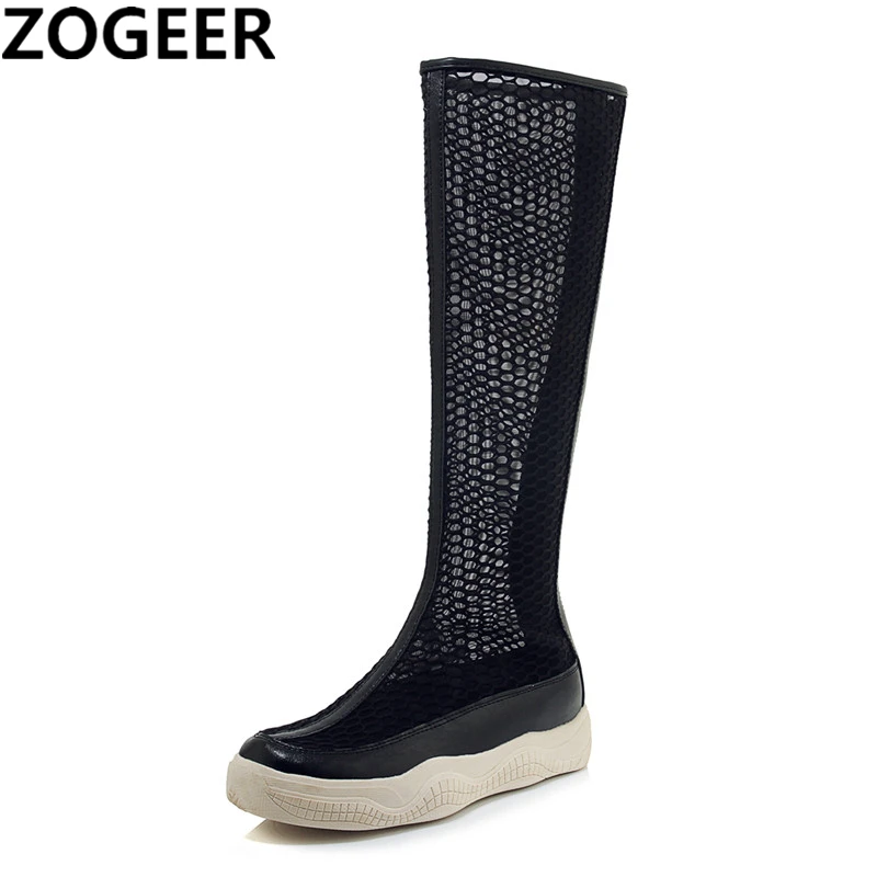 Big size 45 Breathable Mesh Knee High Boots Women Fretwork Summer Boots Sexy Fashion Casual Low Heels gladiator Ladies Shoes
Big size 45 Breathable Mesh Knee High Boots Women Fretwork Summer Boots Sexy Fashion Casual Low Heels gladiator Ladies Shoes