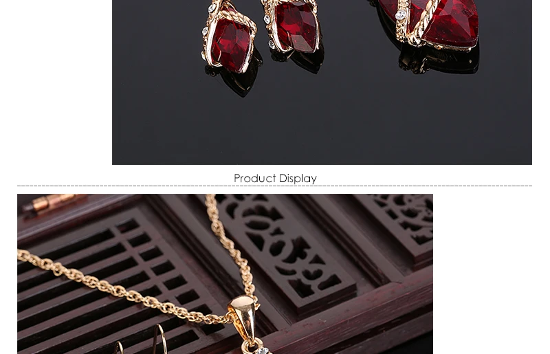 Wedding Jewelry Sets For Brides Red Nigeian African Beads Jewelry Set Costume Fashion Bridal Necklace Earrings Set Gift (3)