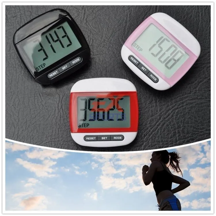 Run Step Pedometer Large LCD Display Jogging Step Pedometer Walking Calorie Distance Counter (1)