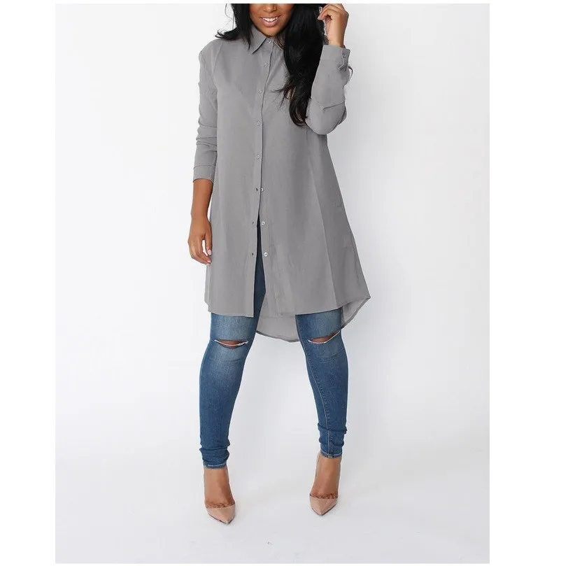 2018 Button Solid Women Shirts Autumn Casual Elegant Chiffon Blouse Women Top Camisa Feminina Long Sleeve Black Ladies Blouses
2018 Button Solid Women Shirts Autumn Casual Elegant Chiffon Blouse Women Top Camisa Feminina Long Sleeve Black Ladies Blouses
