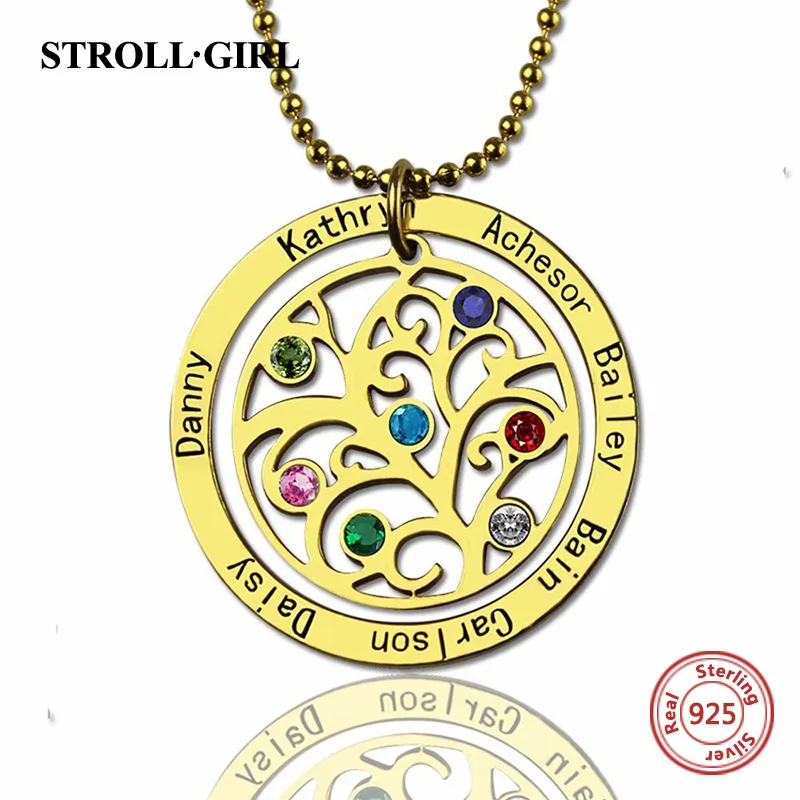 StrollGirl 925 Sterling Silver Personalized Circle Family Tree Birthstone 7 Names Necklace for Women Sterling Silver Jewelry
StrollGirl 925 Sterling Silver Personalized Circle Family Tree Birthstone 7 Names Necklace for Women Sterling Silver Jewelry