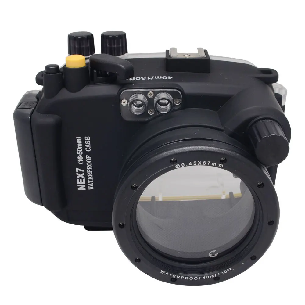 Mcoplus 40M 130ft Underwater Housing Waterproof Diving Camera Case for Sony NEX7 NEX-7 Fit for 16-50mm Camera lens
Mcoplus 40M 130ft Underwater Housing Waterproof Diving Camera Case for Sony NEX7 NEX-7 Fit for 16-50mm Camera lens