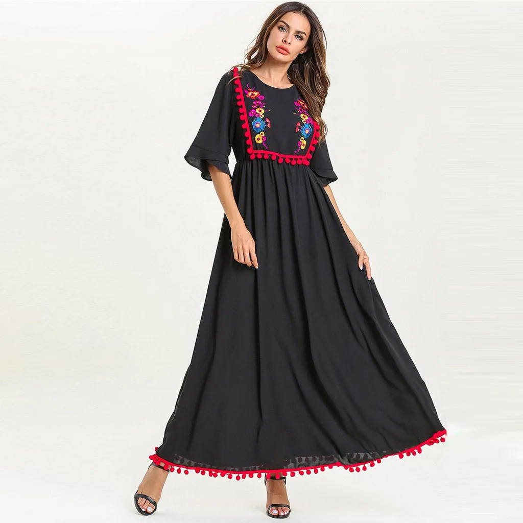 2019 Muslim Clothes M- 4XL Elegant Women Muslim Spliced Loose Half Sleeve Arab Dress Islam Jilbab Dress Lover Gift Drop #0426
2019 Muslim Clothes M- 4XL Elegant Women Muslim Spliced Loose Half Sleeve Arab Dress Islam Jilbab Dress Lover Gift Drop #0426