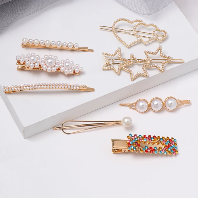 AOTEMAN HOT Spring 8 New Style Imitation Pearl Women Barrettes Elegant for Women Hair Clip Hairgrips Acrylic Hair Accessories
AOTEMAN HOT Spring 8 New Style Imitation Pearl Women Barrettes Elegant for Women Hair Clip Hairgrips Acrylic Hair Accessories