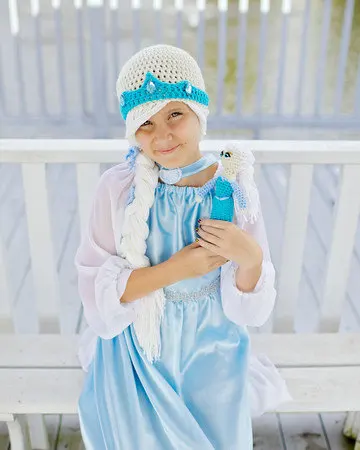 free shipping, Cute Crochet Knit Elsa hat ,Anna hat , baby girls Snow Queen Hat Costume Photography prop 100% cotton
free shipping, Cute Crochet Knit Elsa hat ,Anna hat , baby girls Snow Queen Hat Costume Photography prop 100% cotton