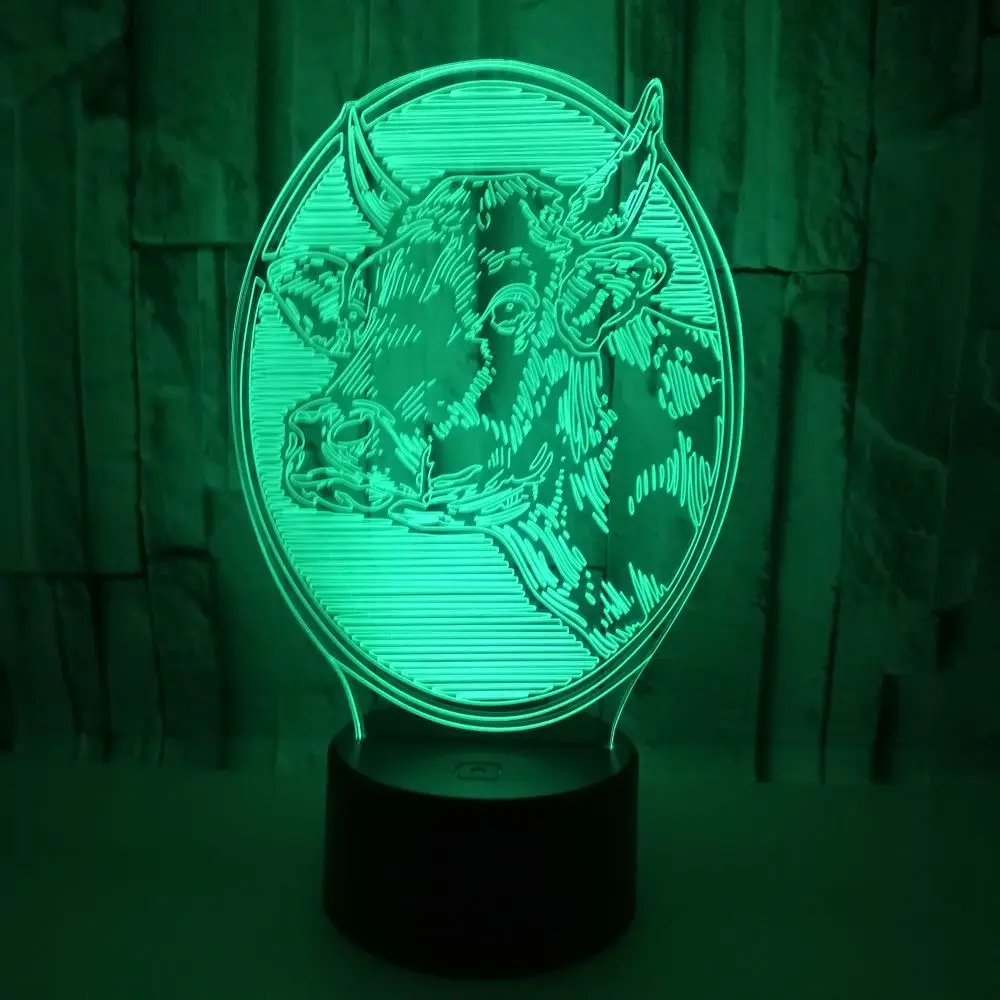 Cattle 3d Lamp Colorful Touch Remote Control 3d Visual Lamp Gift Originality Custom 3d Small Table Led Night Light
Cattle 3d Lamp Colorful Touch Remote Control 3d Visual Lamp Gift Originality Custom 3d Small Table Led Night Light