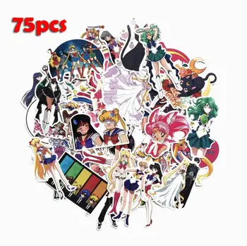 75PCS Japanese Cartoon Anime Sailor Moon Suitcase Sticker Cute Water Ice Moon Trolley Case Computer Scooter Decoration Sticker
75PCS Japanese Cartoon Anime Sailor Moon Suitcase Sticker Cute Water Ice Moon Trolley Case Computer Scooter Decoration Sticker