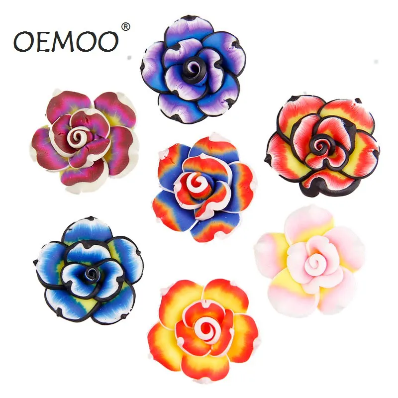 10pcs Soft Polymer Fimo Clay Handmade Flower, For DIY Hair Ornament & Wedding Craft Decoration 28*12 mm
10pcs Soft Polymer Fimo Clay Handmade Flower, For DIY Hair Ornament & Wedding Craft Decoration 28*12 mm