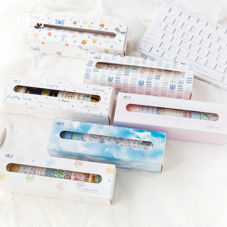 Tape Set 10Pcs \Cute Creative Fun Vintage Decorative tape Album Diary Calendar Scrapbook Student Stationery Office Supplies
Tape Set 10Pcs \Cute Creative Fun Vintage Decorative tape Album Diary Calendar Scrapbook Student Stationery Office Supplies