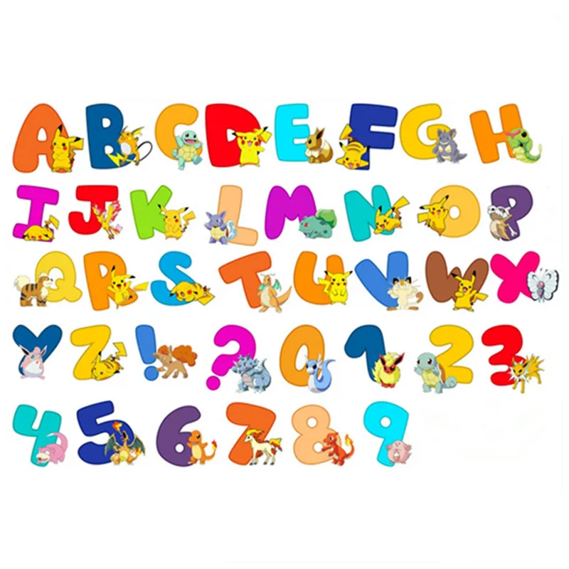English Letters cartoon game decals Pocket Monster Pikachu 3d vinyl wall stickers kids room decoration puzzle wallpaper 90*60cm
English Letters cartoon game decals Pocket Monster Pikachu 3d vinyl wall stickers kids room decoration puzzle wallpaper 90*60cm