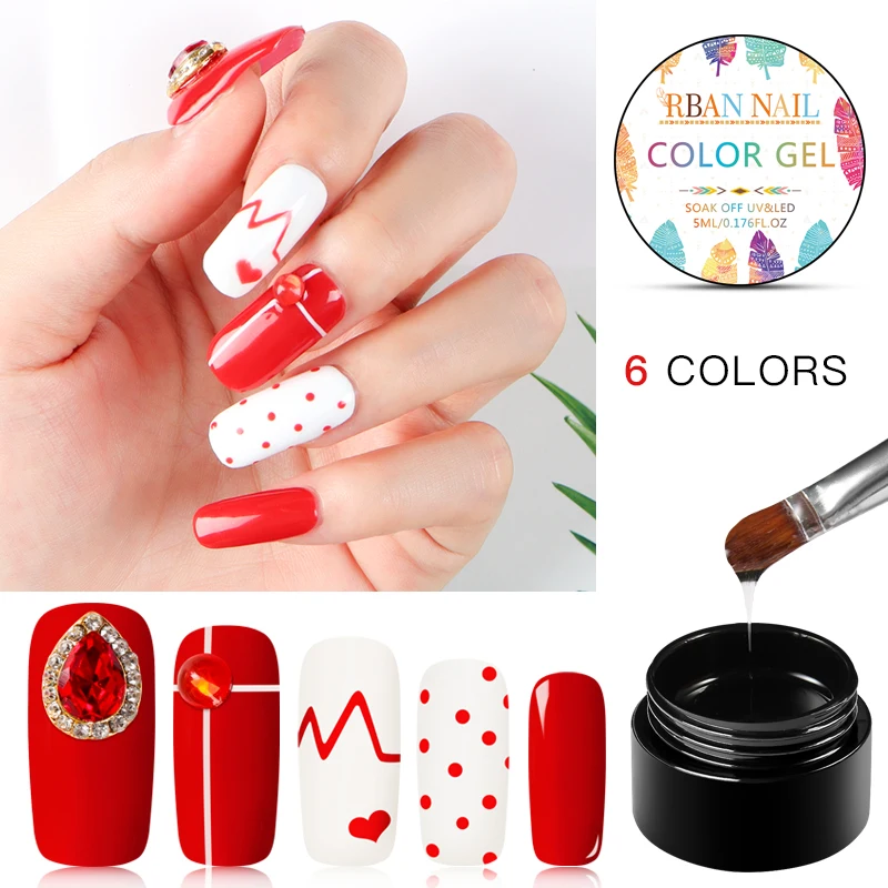 RBAN NAIL 5ml Gel Nail Polish Red Black White Color Nail lacquer Base Coat and Top Coat Gel Matte Effect Nail Art Gel Manicure
RBAN NAIL 5ml Gel Nail Polish Red Black White Color Nail lacquer Base Coat and Top Coat Gel Matte Effect Nail Art Gel Manicure