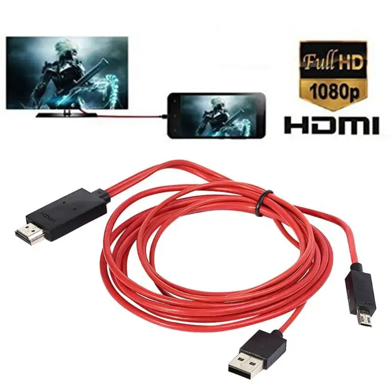 1080P 11Pin Micro USB to HDMI Adapter Cable for MHL Output Audio Converter Micro USB HDMI Adapter for Samsung S5/S4/S3 NOTE3 2
1080P 11Pin Micro USB to HDMI Adapter Cable for MHL Output Audio Converter Micro USB HDMI Adapter for Samsung S5/S4/S3 NOTE3 2