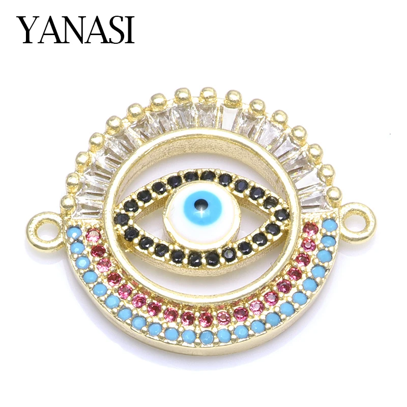 4 Colors Luxury Large Gold Sliver Evil Eye Charms Connector Accessories for Jewelry Bracelet Making DIY Handmade Jewelry Gift
4 Colors Luxury Large Gold Sliver Evil Eye Charms Connector Accessories for Jewelry Bracelet Making DIY Handmade Jewelry Gift