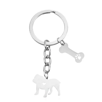 New French Bulldog Keychains Trendy Style Stainless Steel English Bulldog Key Chains Keyrings For Women Men
New French Bulldog Keychains Trendy Style Stainless Steel English Bulldog Key Chains Keyrings For Women Men