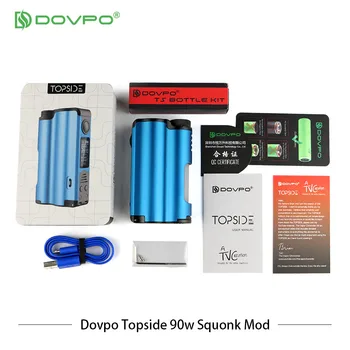 Original Electronic Cigarettes Mods DOVPO Topside 90W Top Fill TC Squonk MOD 10ml Bottle Capacity Support 21700/18650 Vaporizer
Original Electronic Cigarettes Mods DOVPO Topside 90W Top Fill TC Squonk MOD 10ml Bottle Capacity Support 21700/18650 Vaporizer