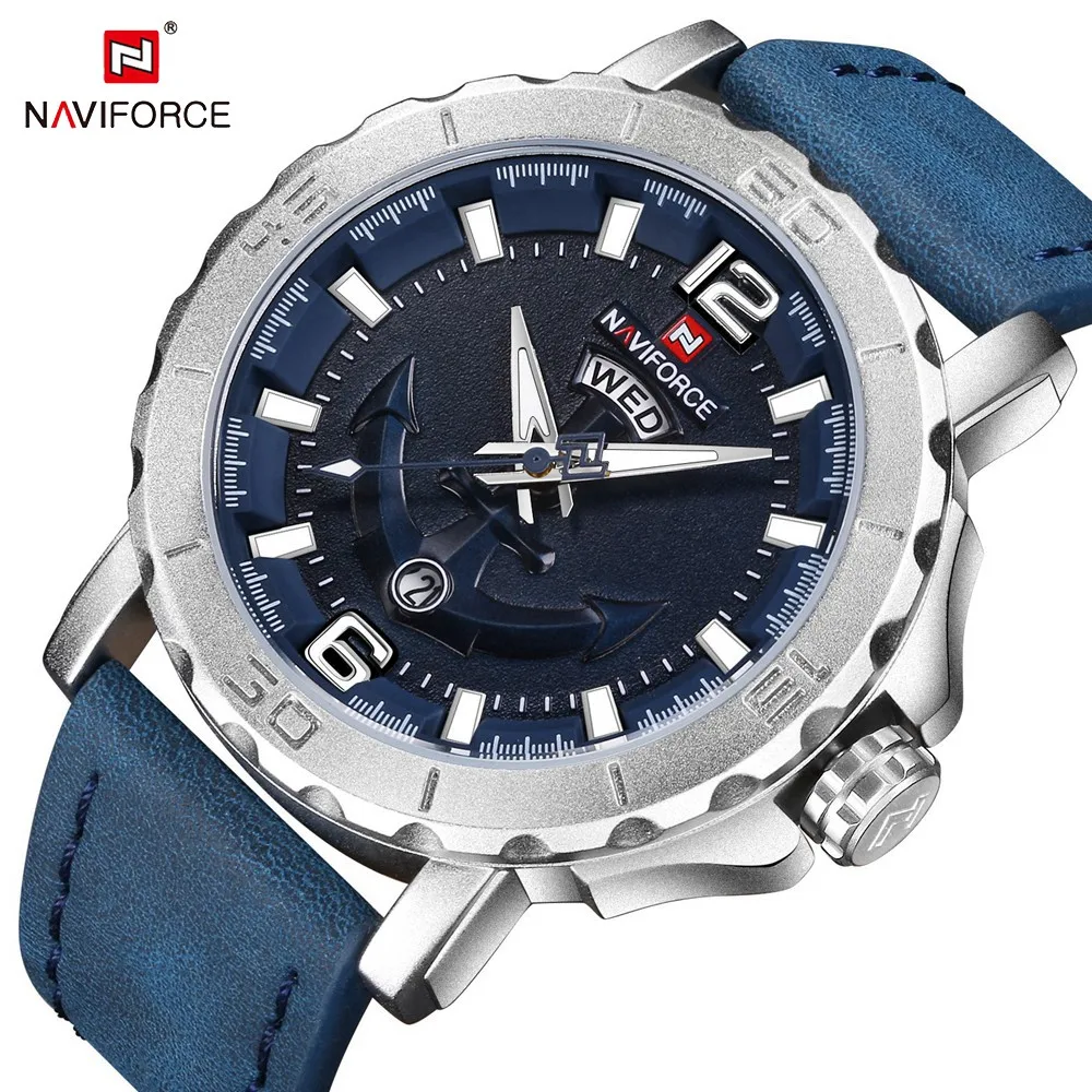 NAVIFORCE Luxury Brand Men Fashion Sport Watches Men's Quartz Analog Clock Man Military Wrist Watch Relogio masculino NF9122-01
NAVIFORCE Luxury Brand Men Fashion Sport Watches Men's Quartz Analog Clock Man Military Wrist Watch Relogio masculino NF9122-01