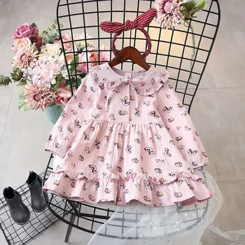 WLG girls dresses kids spring autumn yellow pink cartoon printed dress baby girl cute party clothes
WLG girls dresses kids spring autumn yellow pink cartoon printed dress baby girl cute party clothes