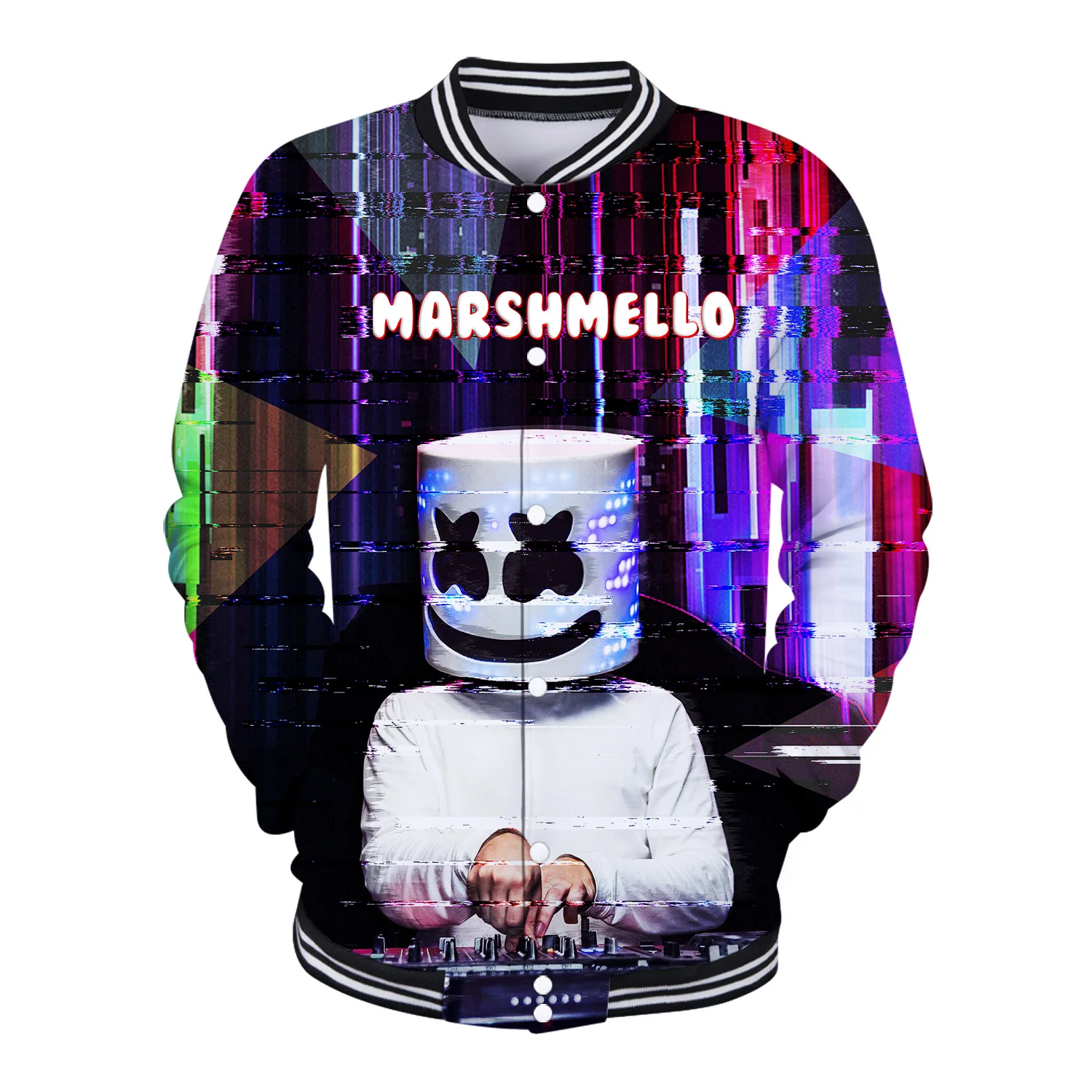 

Marshmallow Cosplay Coat DJ Marshmello Cos Cosplay Costumes Unisex T Shirt Halloween Cosplay Costumes Anime Cos Sport Outfit