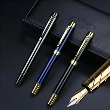 Spiral-Pen Hero-Fountain-Pen Can-Choose 2-Style with Box-Or-Pen-Bag Pack Dark-Gray New-Color
