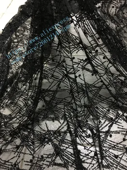 5 yards black color lovely pattern hand print sparkle glued glitter lace with beads for sawing/party BZL-00240
5 yards black color lovely pattern hand print sparkle glued glitter lace with beads for sawing/party BZL-00240