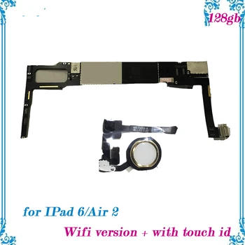 128gb Well worked for ipad 6 / Air 2 Unlocked motherboard with fingerprint function replacement mainboard with chip Logic Board
128gb Well worked for ipad 6 / Air 2 Unlocked motherboard with fingerprint function replacement mainboard with chip Logic Board