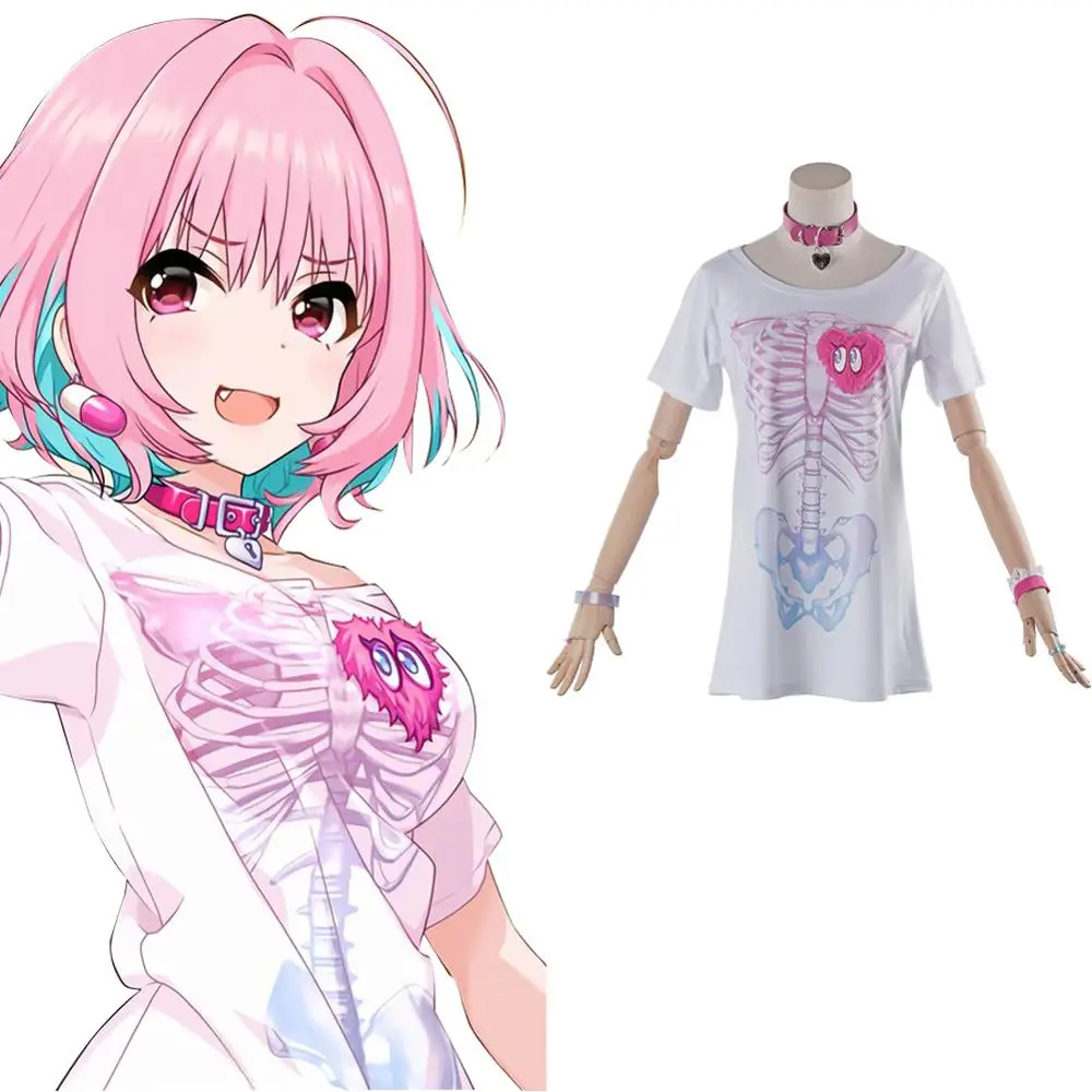 The Idolmaster Cinderella Girls Yumemi Riamu Cosplay Costume T Shirt With Accessories Halloween Carnival Costumes
The Idolmaster Cinderella Girls Yumemi Riamu Cosplay Costume T Shirt With Accessories Halloween Carnival Costumes