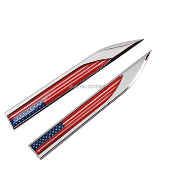 2 x Car Body Fender Side Metal Chrome Zinc Alloy Knife Side 3D Flag of the US Emblems Badges Decals Stickers For American Cars
2 x Car Body Fender Side Metal Chrome Zinc Alloy Knife Side 3D Flag of the US Emblems Badges Decals Stickers For American Cars