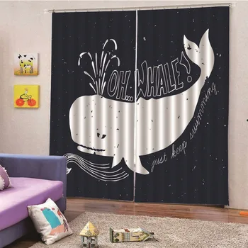 3D Digital Print Whale blackout Curtains For Living Room Modern Printed Organza Window Curtains bedroom Cortinas M13
3D Digital Print Whale blackout Curtains For Living Room Modern Printed Organza Window Curtains bedroom Cortinas M13