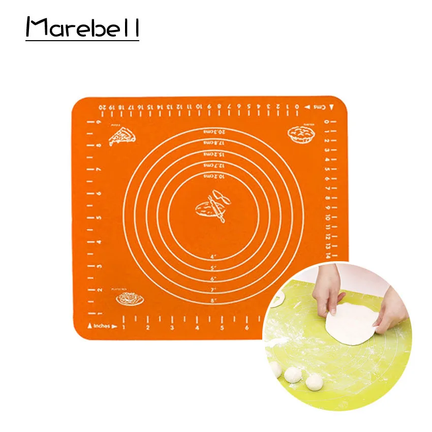 Marebell 25*28cm Silicone Pastry Boards Sugarcraft Tools Rolling Silicone Rolling Cut Mat Fondant Clay Pastry Icing Dough Maker
Marebell 25*28cm Silicone Pastry Boards Sugarcraft Tools Rolling Silicone Rolling Cut Mat Fondant Clay Pastry Icing Dough Maker