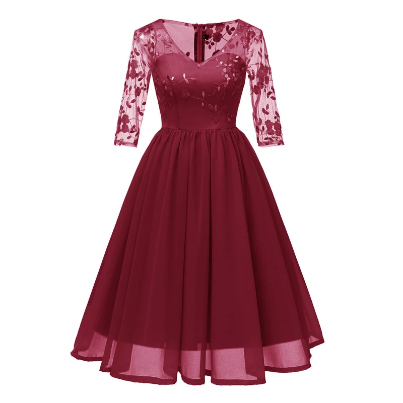 HeyGalSing Vintage Floral Embroidery Elegant Ladies Dresses Women Pleated Chiffon Dress See Through Sexy Party Mesh Party Dress
HeyGalSing Vintage Floral Embroidery Elegant Ladies Dresses Women Pleated Chiffon Dress See Through Sexy Party Mesh Party Dress