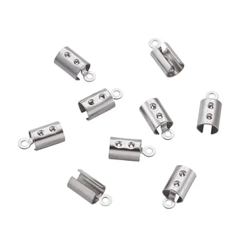 200pcs 10.5x5x5mm Stainless Steel Column Cord Ends Fastener Coil Crimps Caps Clasps Extension Connectors For 1mm Rhinestone DIY
200pcs 10.5x5x5mm Stainless Steel Column Cord Ends Fastener Coil Crimps Caps Clasps Extension Connectors For 1mm Rhinestone DIY