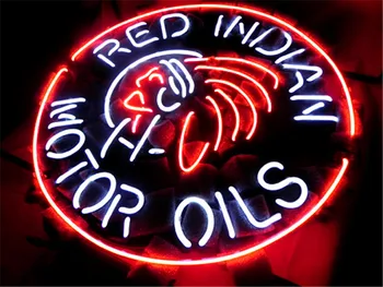 NEON SIGN For RED INDIAN MOTOR OILS Signboard REAL GLASS BEER BAR PUB display RESTAURANT outdoor Light Signs 17*14"
NEON SIGN For RED INDIAN MOTOR OILS Signboard REAL GLASS BEER BAR PUB display RESTAURANT outdoor Light Signs 17*14"