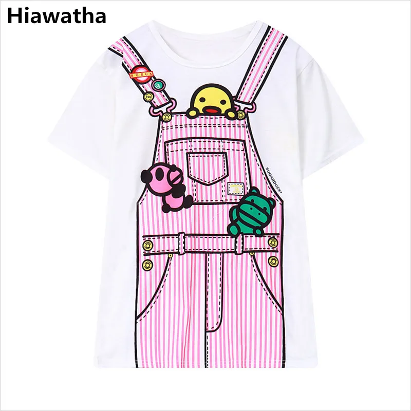 Hiawatha Summer Short Sleeve T-Shirts Women Cartoon Printed T Shirt Harajuku Feminina Loose Tops T3216
Hiawatha Summer Short Sleeve T-Shirts Women Cartoon Printed T Shirt Harajuku Feminina Loose Tops T3216