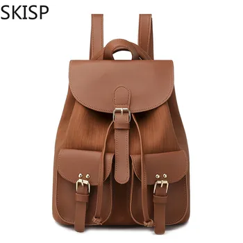 2019 Women PU Leather Backpacks Vintage Female Shoulder Bag Casual Travel Ladies Bagpack Mochilas School Bags For Girls Preppy
2019 Women PU Leather Backpacks Vintage Female Shoulder Bag Casual Travel Ladies Bagpack Mochilas School Bags For Girls Preppy