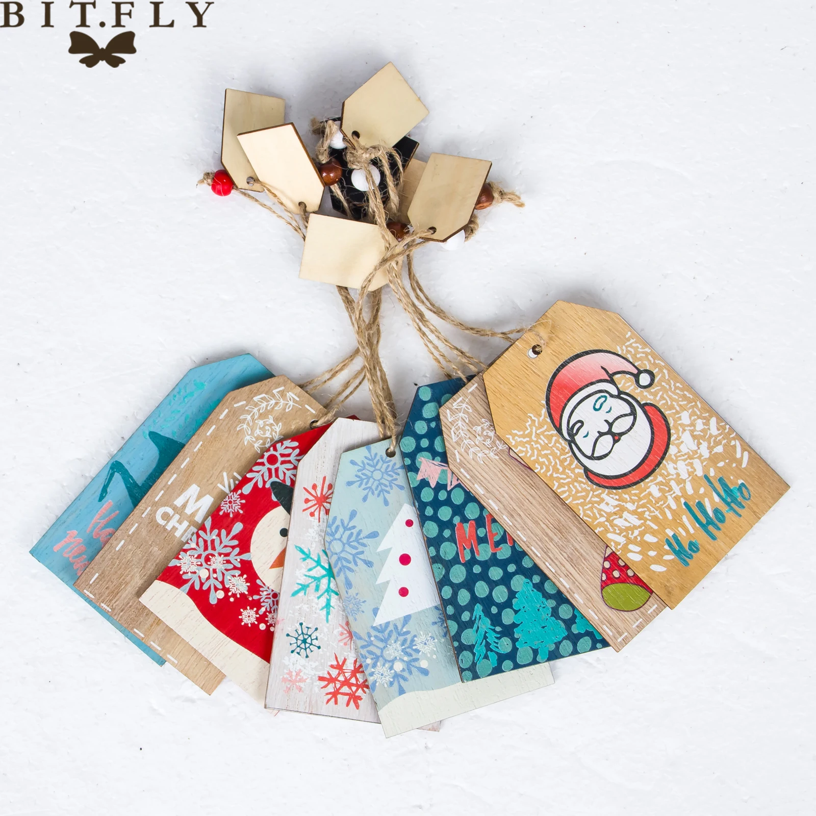 BIT.FL Wooden tag Pendants Ornaments Christmas Wood Craft Xmas Tree Ornaments For Home Decor Christmas Party noel Decorations
BIT.FL Wooden tag Pendants Ornaments Christmas Wood Craft Xmas Tree Ornaments For Home Decor Christmas Party noel Decorations